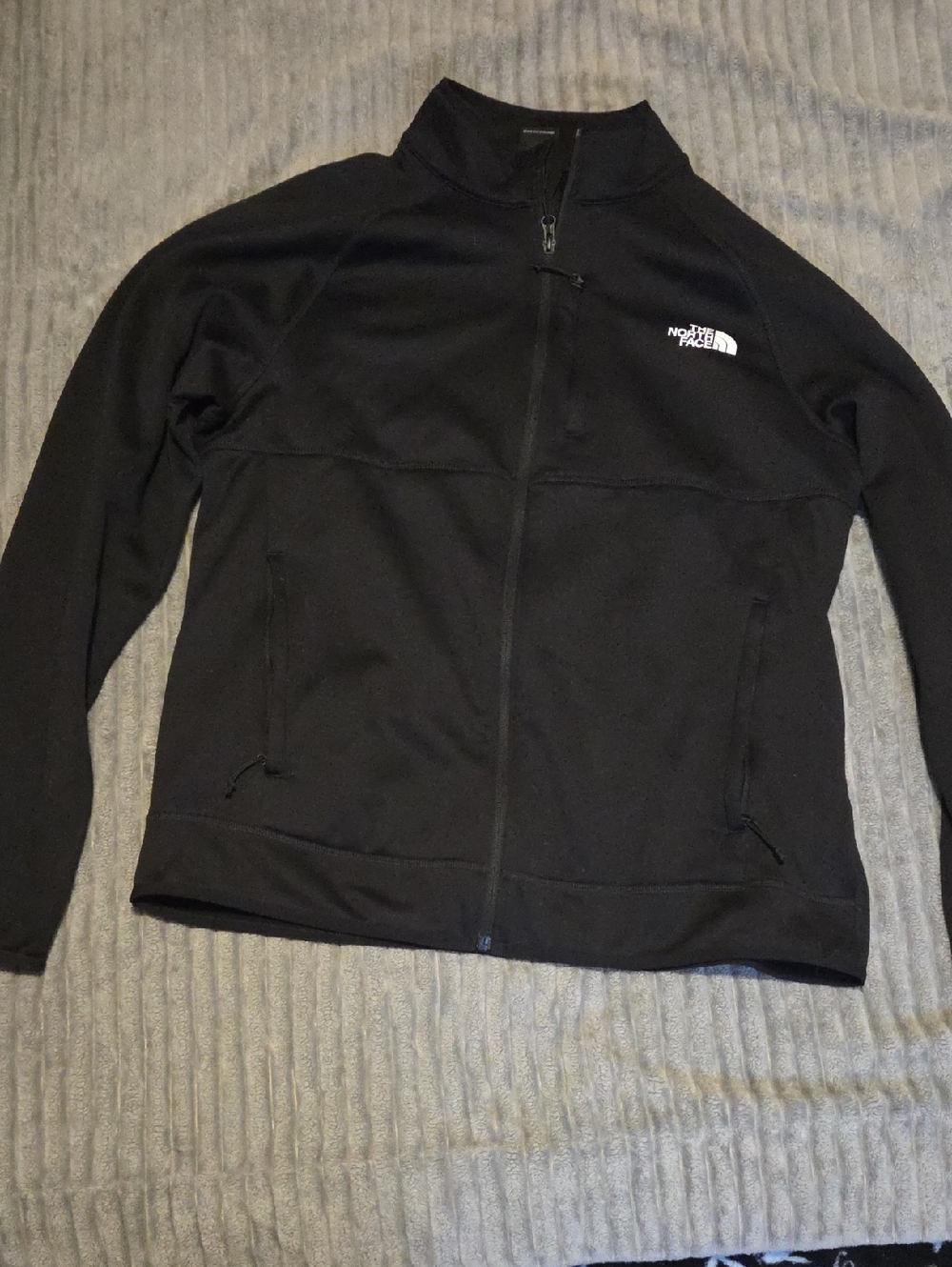 The North Face Men's Black Zip-Front Fleece Jacket